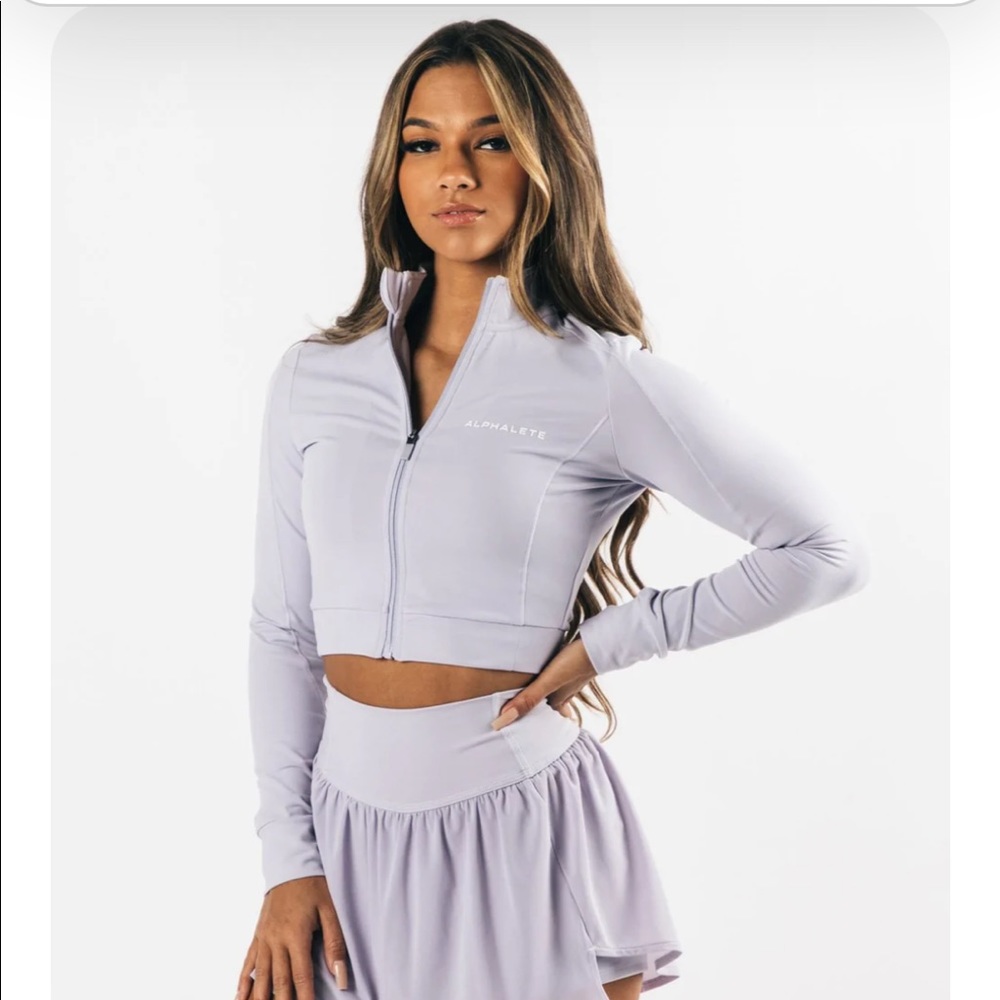ISO Lilac trace jacket crop XS